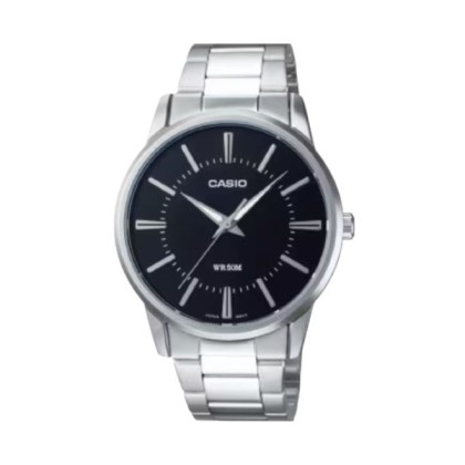 Casio General MTP-1303D-1AV Silver Stainless Steel Band Men Watch